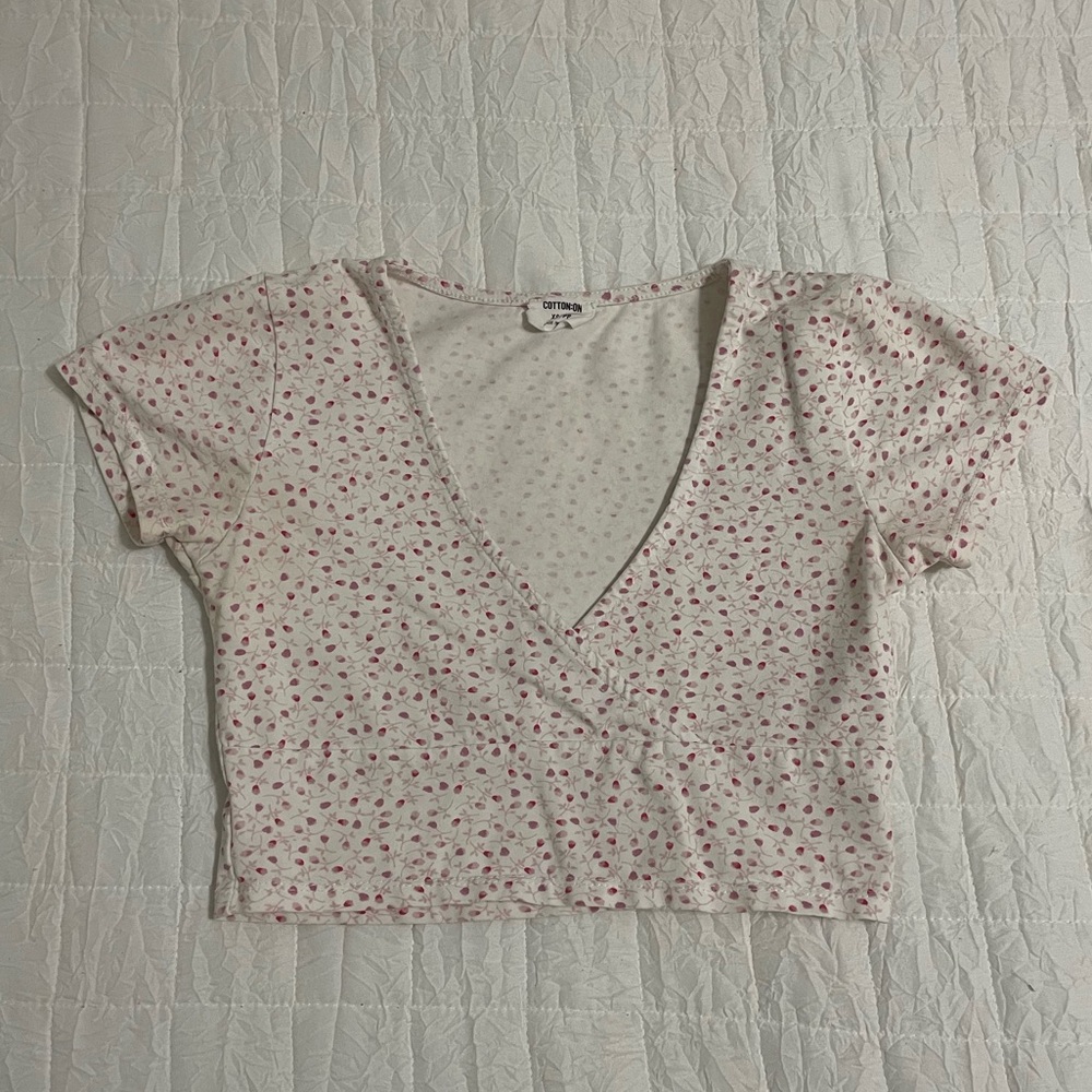 Cotton On v-neck cross top